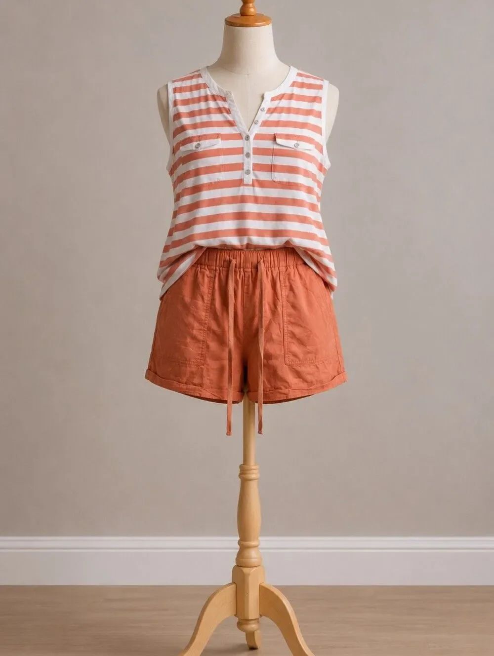 SHEIN Terracotta Cargo Shorts